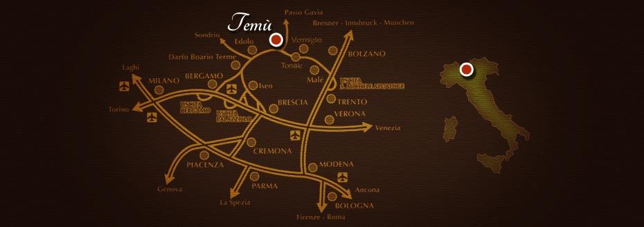 Map:how to reach us in Temù